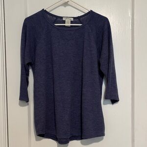 Orvis Women's Deep Blue M 3/4 Sleeve Tee